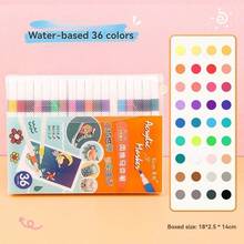 12/24/36/48/60 套装丙烯马克笔，艺术绘画 DIY 涂鸦笔 水性马克笔 - 彩色 - 查看 11