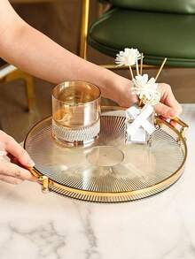 1 pieza Bandeja de joyería, bandeja multifuncional para exhibir caramelos/frutas, regalo de vuelta a la escuela - Multicolor - Ver 12