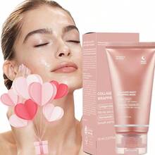 1pcs Madicube Collagen Overnight Wrapping And Peeling Facial Mask Bag - Elastic And Hydration Care, Reduce Relaxation And Dullness - Hydrolyze Collagen, Make Skin Glow, Meet Soft, Tender And Beautiful Skin,Suitable For Women To Use Before Bedtime At Night,Korean Skincare Products,Halloween Gift. - 1件 - 查看 1