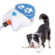 Fuente de agua para perros al aire libre, dispensador de agua activado por pata, aspersor para perros, comedero de agua potable con manguera - 300ml - Ver 2