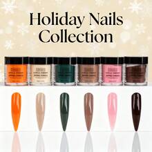 无需美甲灯的丙烯酸指甲粉，持久显色，滋润保湿，可维持长达30天，沙龙级美甲替代方案，新手也能轻松上手，适合新年和圣诞节。 - 彩色 - 查看 10