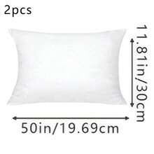 2pcs White Throw Pillow Inserts, Soft Hypoallergenic Closed-Cell Foam Cushions, Suitable For Bedroom, Living Room, Car Interior Decor - White - View 15