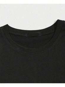 T-Shirt, Rock Band, International Music, Unisex Shirt/Blouse, Men's/Women's, 100% Cotton, New Release, Immediate Shipping, Black, White, Plus Size - 黑色 - 查看 3