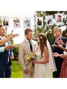100pcs Photo Clips For Wedding, Birthday, Party; Colorful Wooden Memo Clips; DIY Photo Wall Decor, Suitable For Home And Bedroom; Ideal For Displaying Handicrafts, Hanging Decorative Paintings And Postcards; 2.5cm - Multicolor - View 7