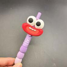 قلم حبر محايد بعيون جميلة دمية مضحكة ذو جمالية عالية بطراز إنستغرام مناسب للطلاب