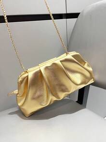 Purses And Handbag Luxury Designer Shoulder Bags Pu Leather Evening Clutch Bag Purse Women's Bag, Bag For Women Elegant - Vàng - Xem 9