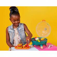 Bbq GrillB. toys BBQ Grill Play Set Toy Grill and Play Food Barbecue Role-Play Set For Pretend Cooking Toys 3 Years + Mini Chef - BBQ Grill Playset - T257 - Ver 2