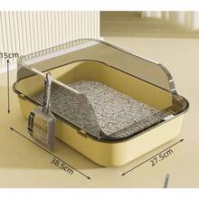 Expanded Design Cat Litter Box With Anti-Splash Control, Ideal For Modern Homes For Pet Owners In Mexico - one-size - View 6
