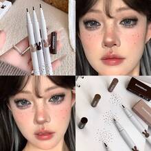 SHAQINUO Natural Birthmark & Freckle Pencil, Outline Mole & Freckle, Matte Finish, Long-Lasting, Natural Color, Create Delicate Makeup Look