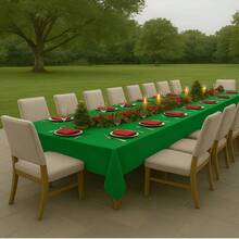 Oxford Slub Tablecloth, 5 Meters, Plain, For Events And Decoration - 綠色 - 查看 1