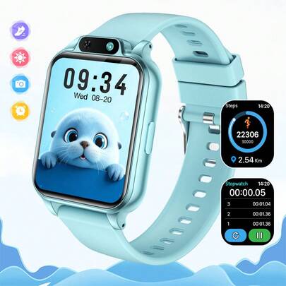 New Upgraded Smart Watch, Designed For Teens, Boys And Girls, Supports Camera, Pedometer, Alarm Clock, Multiple Games, 300mAh Large Capacity Battery, 1.83" HD Display, Multi-Functional Electronic Watch, Ideal Gift For Holidays