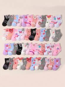 10/20 Đôi tất dài đến bắp chân họa tiết dễ thương cho bé - Nhiều màu - Xem 7