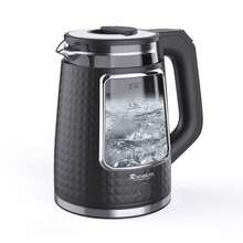 DUCHIFAD Electric Tea Kettle For Boiling Water Stainless Steel Base, 2.0L/1000W, With Auto Shut-Off And Boil-Dry Protection, Wide Opening - 查看 1
