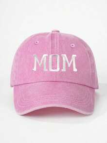 1pc/2pcs Embroidered "DAD/MOM" Washed Baseball Cap, Suitable For Couples, Outdoor Sun Protection, Casual, Travel, Beach, Versatile Y2K Style Sun Hat,Summer,Holiday,Festival - Baseball Cap - View 15