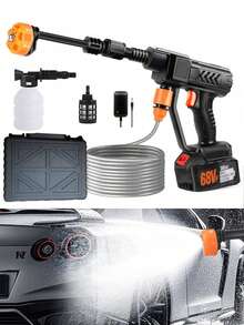 Wireless Portable High Pressure Car Washer, Portable Electric Cleaning Machine, Handheld High Pressure Washer, Suitable For Car, Garden, Home