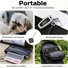 Localizador GPS Anti-Pérdida, Diseño Compacto, Accesorios para Mascotas, Colgante Portátil Antirrobo, Artefacto Anti-Pérdida, Posicionamiento de Artículos, Ubicación en Tiempo Real, Seguimiento Preciso, Ultra-Larga Distancia, Batería de Larga Duración - Negro - Ver 4