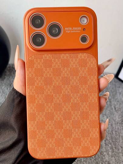 Luxury Dual-Color Checkered Pattern Phone Case Compatible With IPhone 17 Pro Max, 17 Pro, 17, 16 Pro Max, 16 Pro, 16, 16, 16, 15 Pro Max, 15 Pro, 15, 15, 14 Pro Max, 14 Pro, 14, 13 Pro Max, Shock-Proof Lens Protection