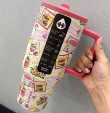 40 Oz  Outdoor Sports Water Cup Water Bottle Stainless Steel Vacuumhydrojug Insulated Cup With Lid And Straw Suitable For Water, Iced Tea Or Coffee. New Product - Multicolor - View 12