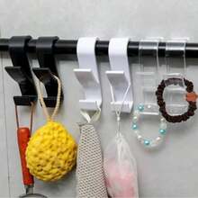 10pcs Radiator Hooks, Radiator Hooks, Towel Rack Heating Hooks, Plastic S-Shaped Hooks, Suitable For All Standard Radiators, Bathroom Hanging Clips, Electric Towel Rack Hooks, Multi-Function Drying Rack Hooks, Towel And Clothing Storage Rack Bathroom Accessories Bathroom Tools