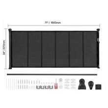 Baby Protection Gate - Schwarz 71 Zoll Teleskop 33 Zoll - View 10