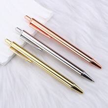 1-3pcs Gold/Silver/Rose Gold Metal Ballpoint Pens, Smooth Writing, 1mm Medium Tip, Suitable For Wedding, Business, Office, Students, Teachers, Men & Women, Can Be Used As Back To School Gift - Multicolor - View 18