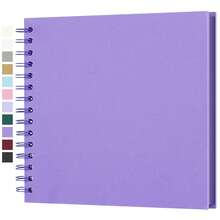 7x7 Inch DIY Scrapbook Photo Album, Hard Cover Kraft Paper, 40 Pages, Fits 4x6/5x7 Photos, Suitable For Family, Wedding Memoirs - Multicolor - View 4