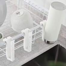 2/4 piezas Escurridor de tazas, Estante de almacenamiento de tazas invertidas, Organizador de botellas y palillos, Estante de almacenamiento colgante de utensilios de cocina, Organizador de cubiertos, Estante para cuchillos, tenedores, botellas y tazas invertidas de cocina - Multicolor - Ver 2