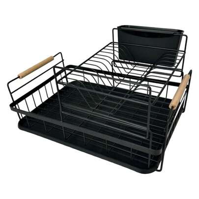 Escorredor De Loucas Em Metal Duplo Bremen 44x31x24cm