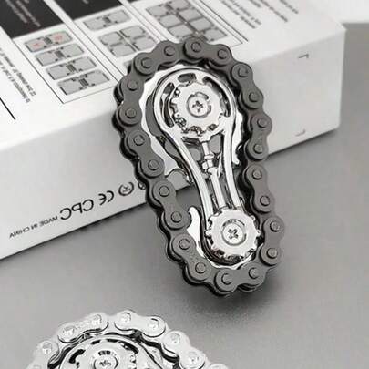 ¡Nuevo 2025! Cadena de engranajes para la yema de los dedos - Girador de metal para los dedos, juguete mecánico para los dedos. Un artículo de alivio del estrés globalmente popular, lleno de creatividad. Juguete de engranajes, herramienta pequeña para aliviar la ansiedad - ¡Artículo imprescindible! Juguete de costura, juguete de viaje, juguete para los dedos en el aula, mini baratija, juguete de baño, artículos de papelería navideños, pelota antiestrés, regalo de cumpleaños, regalo de Navidad, regalo de Halloween, regalo perfecto