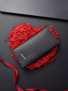 新款男士钱包，多卡位长款钱包，简约时尚，西装钱包，大容量超薄男士钱包，情人节礼物 - 彩色 - 查看 9