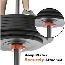 5cm Non-Magnetic Barbell Clamps, 1 Second Quick Release Portable Competition-Grade Barbell Clamps, Can Be Operated With One Hand - Multicolor - View 1