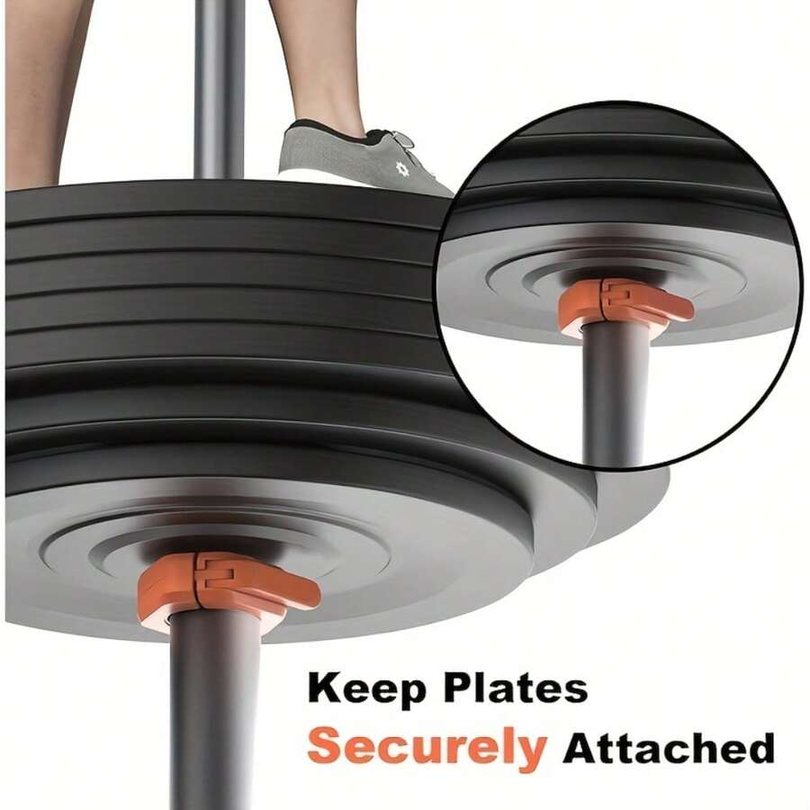 5cm Non-Magnetic Barbell Clamps, 1 Second Quick Release Portable Competition-Grade Barbell Clamps, Can Be Operated With One Hand - Multicolor - View 1