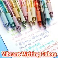 Glitter Gel Pen Set - [Metallic/Glitter] Quick-Drying, Smudge-Proof Glitter Pens, Suitable For [Black Paper/Journals/Scrapbooks] - Smooth Writing Adult Art Supplies. - 12-color Push-button Glitter Pen - View 8