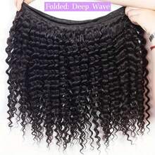 Uveous Deep Wave Bundles Human Hair Natural Black Brazilian Virgin Hair Weave 12A Grade 100% Unprocessed Real Human Hair Extensions For Women - Natural Deep Wave - View 7