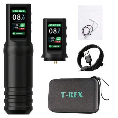 1 pieza Pluma de tatuaje inalámbrica profesional XNET, batería de 1600mAh, trazo de 4.0mm, adecuada para principiantes y maestros del tatuaje