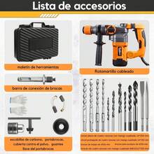 Rotomartillo Martillo Alta Potencia Industrial Con 1100rpm - Naranja - Ver 6