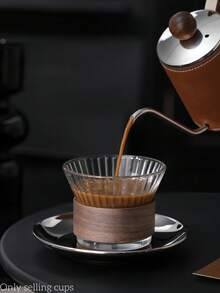 Premium Manual Coffee Grinder And Ceramic Cup Gift Set - Adjustable, Suitable For Espresso And Pour Over Coffee, Retro Desktop Decor - Multicolor - View 14