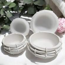 Khuôn đất sét tự làm hình tổ chim bất đối xứng, khuôn làm cốc nến bằng nhựa, khuôn silicon đựng trang sức hình tổ chim nhỏ và lớn. - khuôn silicon - Xem 5