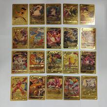 Bộ sưu tập thẻ Pokemon Gold & Black 55 lá hoàn toàn mới! Thẻ huấn luyện viên chiến đấu hiếm Vmax GX Charizard & Mewtwo - Hộp thẻ sưu tầm, đồ chơi và quà tặng hoàn hảo cho người hâm mộ Pokemon! - Nhiều màu - Xem 7