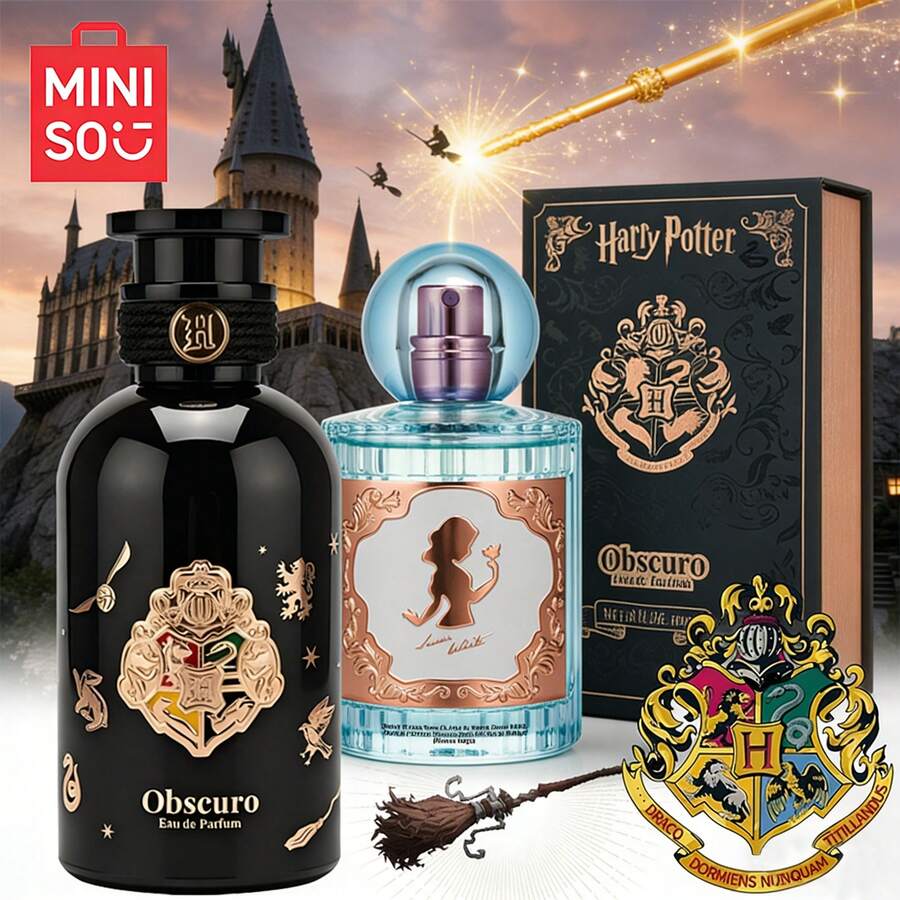 MINISO & Harry Potter Mystery Castle Perfume And Disney Perfume Couple Set, Original Dual Perfume Set, 4.23 Oz / 125 Ml, Premium Magic Book Gift Box, Long-Lasting Fragrance, Exudes Charming Appeal, Perfect Christmas And Thanksgiving Gift, Men's Perfume/Women's Perfume Set - nhiều mùi hương - Xem 1