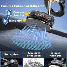 360° Adjustable Magnetic Phone Holder, Suitable For Car/Gym/Mirror/Smooth Surface/Bathroom Mirror, Universal, Foldable Car Phone Holder, Compatible With All Smartphones And Vehicles, Adjustable Height - A - View 8