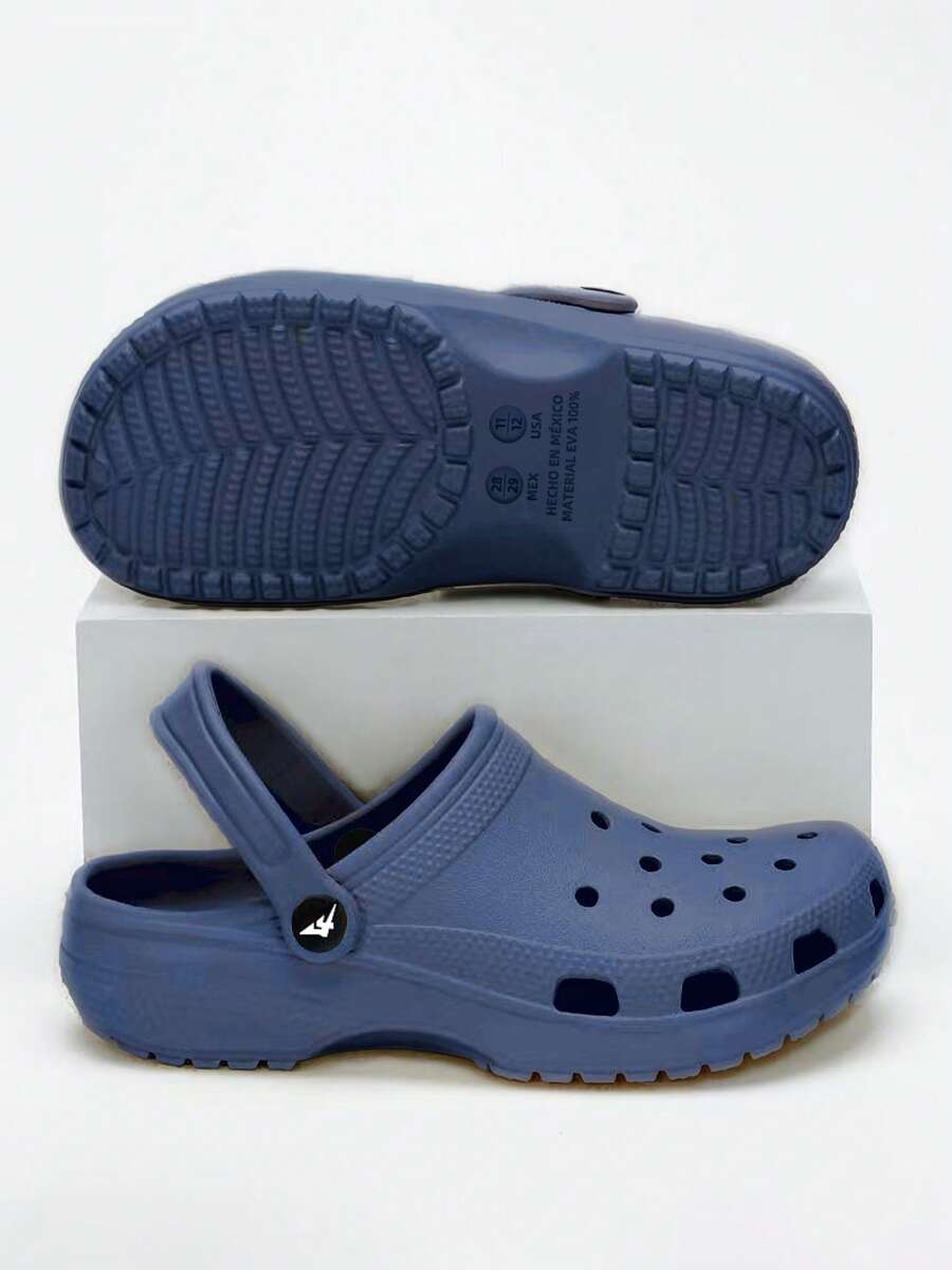 Men Clogs - أزرق بحري - مشاهدة 1