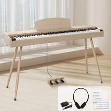 88 Keys Digital Piano Full Weighted Action Keyboards ,Pedals,Headphone,Beginner - 預設 - 查看 1