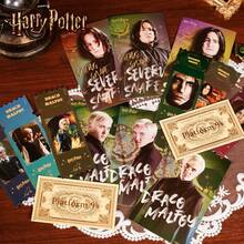 1 Set Harry Potter Ticket Holder, Includes 1 Ticket Holder, 1 Badge, 12 Stickers, 3 Postcards, 3 Character Bookmarks, 1 Notepad, And 1 Ticket Bookmark, Suitable For Storing Tickets, Bookmarks And Other Paper Items, A Fun Gift For Friends, Family, Teachers, Classmates, Also Can Be Used As Desktop Decor, Hogwarts Merchandise, And Memorabilia For Book And Movie Fans. [Official Licensed]