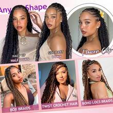 ZHENDEFA 1 Bundle/Pack 90g Loose Wavy Human Hair Extensions, Bohemian Style, 4/27 Ombre Gradient Curly Hair, Tangle-Free, 12A Brazilian Ombre Braiding Hair - S4/27 - View 9