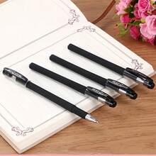 22pcs Set (2 Pens (1 Bullet Tip & 1 Syringe Tip) + 20 Refills, Quick-Drying Gel Ink Pens, Suitable For Daily Office, Calligraphy Practice, Etc.) - Black Pen + Refill - View 10