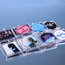 热门KPOP迷你专辑NFC挂件盒 - 《JUMP》《TOO BAD》、TWICE《This Is For》、NMIXX《Blue Valentine》《NOT CUTE ANYMORE》迷你CD盒、链条DVD盒、NFC CD盒、明星粉丝周边DIY纪念迷你CD挂件钥匙扣 - 彩色 - 查看 6