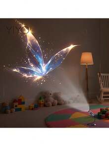 Creative Dreamlike Pattern USB Projection Lamp, Portable Clear LED Atmosphere Decorative Night Light With Whale, Butterfly, Jellyfish, Starfish Projection Patterns, Suitable For Various Surfaces: Wall, Floor, Ceiling, Etc., Valentine's Day Gift, Birthday Gift - Nhiều màu - Xem 2