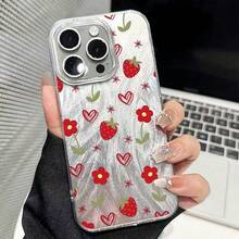 Funda para Teléfono Corazón de Fresa Resistente a Caídas para for 11, 11PRO, 11PROMAX, 12,12PRO, 12PROMAX, 13,14, 13PRO, 13PROMAX, 14PLUS, 14PRO, 14PROMAX,15, 15PLUS, 15PRO, 15PROMAX,16, 16E, 16PLUS, 16PRO, 16PROMAX,17, 17AIR, 17PRO, 17PROMAX, X,XS, XR, XSMAX - Multicolor 2 - Ver 1