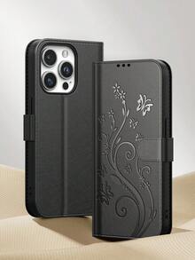 适用于 16 Pro Max 的钱包式手机壳，适用于 13、11、17 Pro Max 的卡槽式手机壳，适合日常使用；适用于 Galaxy A56 的蝴蝶压纹翻盖手机壳；多功能时尚手机配件；适用于 Galaxy A17、A55、A54、A53、A52、A51 的钱包式翻盖手机壳；适用于 Galaxy S25 Ultra 的手机壳，可放置信用卡。 - 黑色 - 查看 2